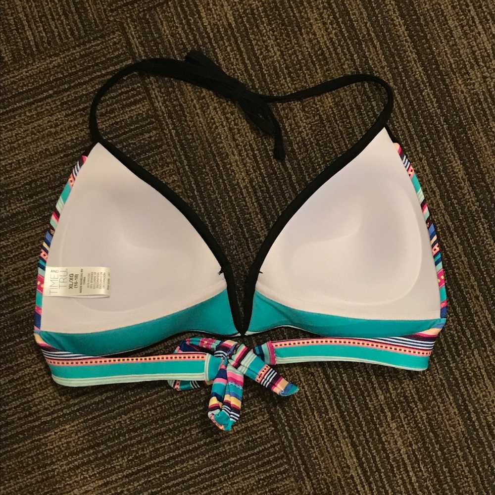 Turquoise patterned bikini top!๐๐๐ - Picture 2 of 2
